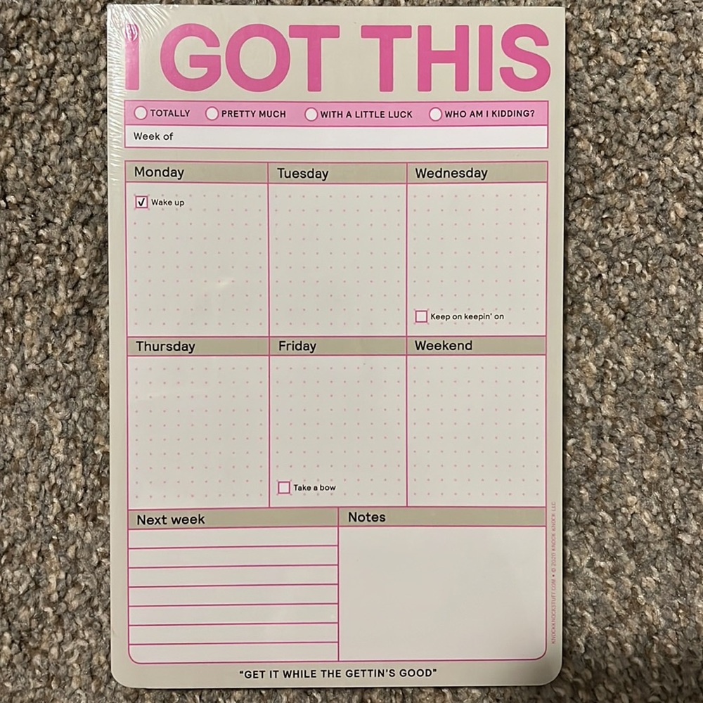 Weekly Motivational Stationary (5 packages)